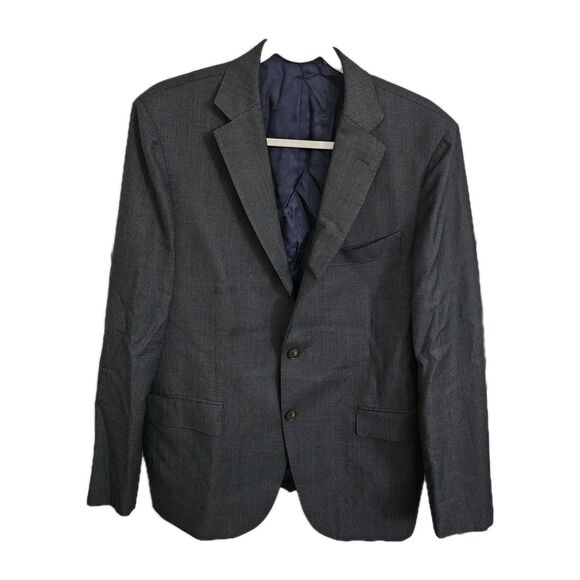 SUITSUPPLY Blazer Mens 42 Gray Sienna Single Breasted Suit Jacket Pure Wool Coat